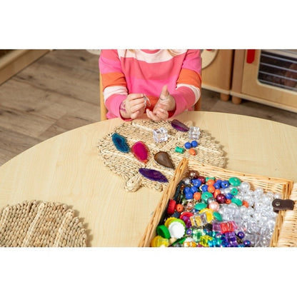 Assorted Wooden Beads Various Shapes / Colours Pk 100 - ABC School Supplies