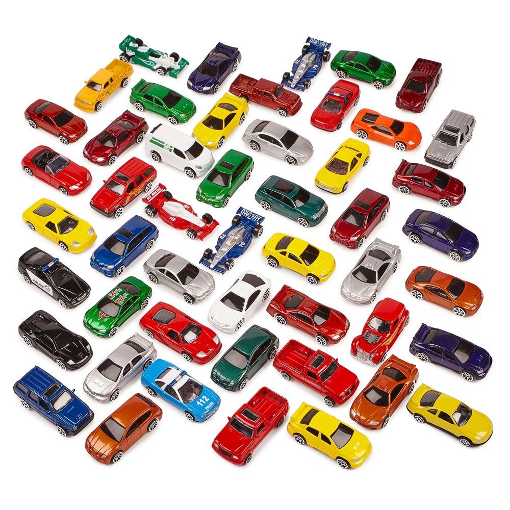 Authentic Die - Cast Vehicles - Pack of 50 - ABC School Supplies