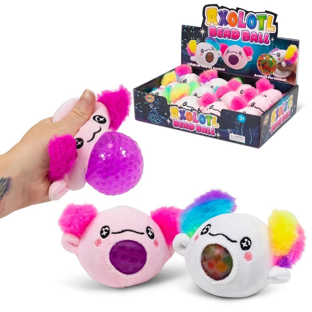 Axolotl Squeezy Bead Ball - ABC School Supplies