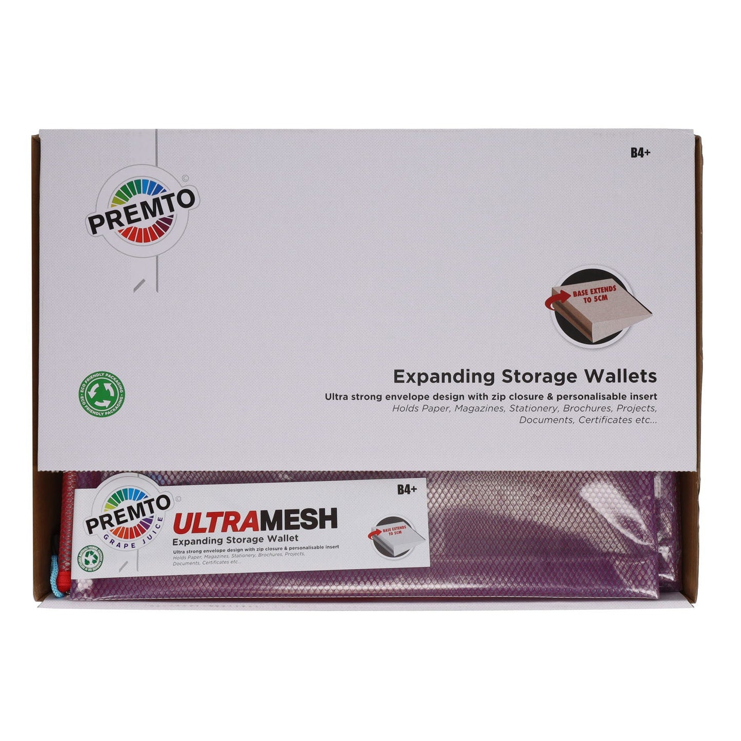 B4+ Ultramesh Expanding Storage Wallet - ABC School Supplies