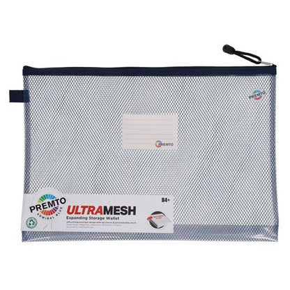 **B4+ Ultramesh Expanding Storage Wallet - Admiral Blue - ABC School Supplies