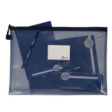 **B4+ Ultramesh Expanding Storage Wallet - Admiral Blue - ABC School Supplies