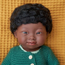 Baby Doll African Boy With Down Syndrome 38 Cm - ABC School Supplies