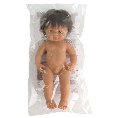 Baby Doll Brunette Boy 38 Cm - ABC School Supplies