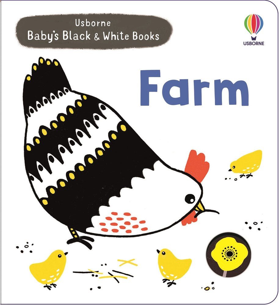 Baby's Black and White Books Farm - ABC School Supplies