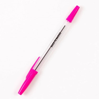 Back To Basics Ballpoint Pen - Pink - Pack Of 50 - ABC School Supplies