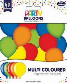 Balloons Assorted Pack of 50 - ABC School Supplies