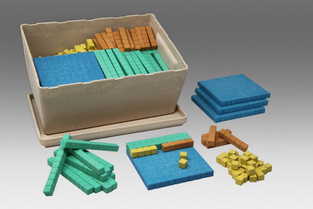 Base Ten Coloured Extended Dienes Class Set In 4 Colours (452 Pcs) - ABC School Supplies