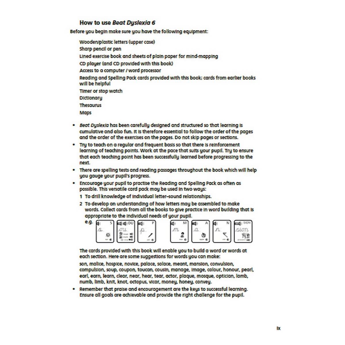 **Beat Dyslexia 6 - ABC School Supplies