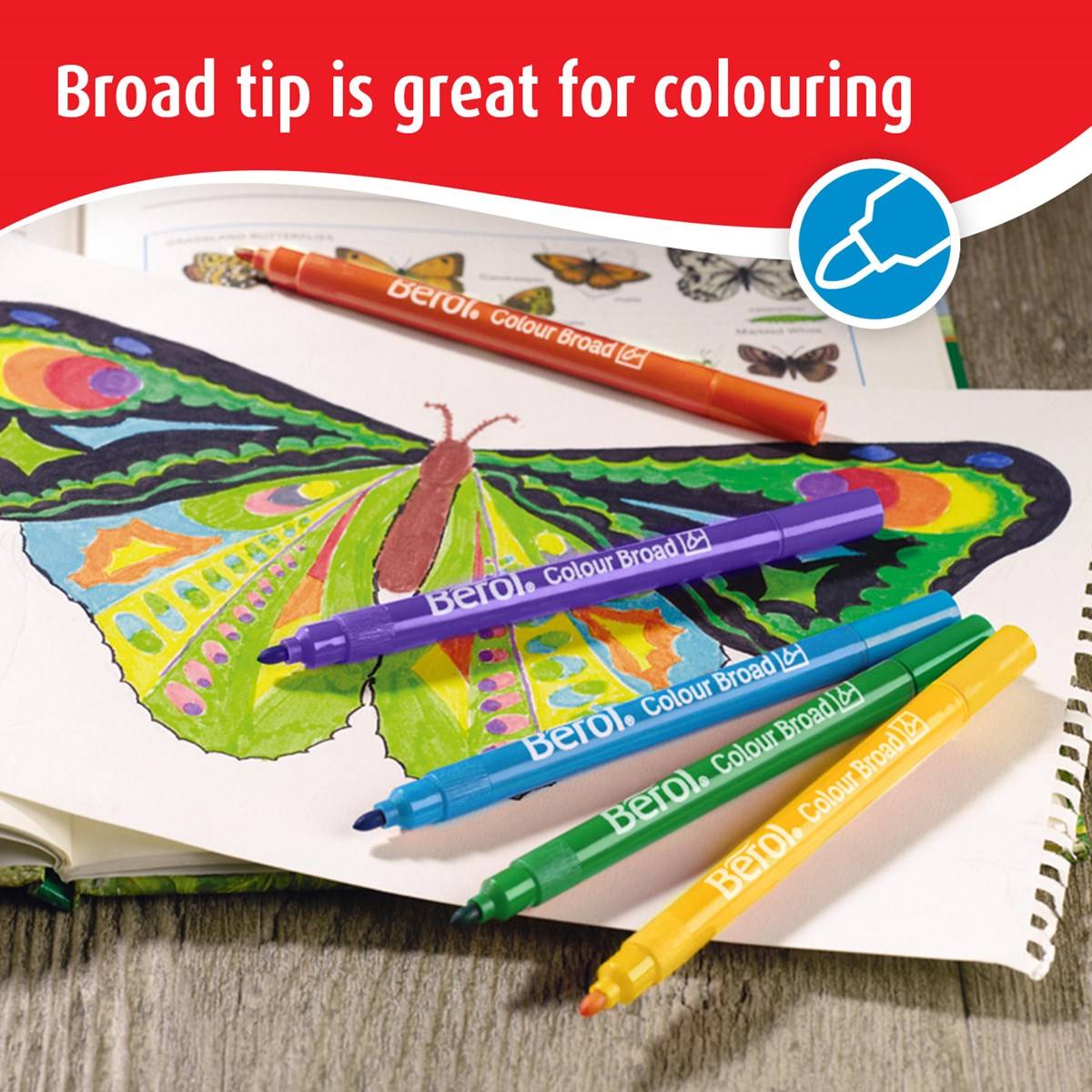 Berol Colourbroad Pens Tub 42 - ABC School Supplies