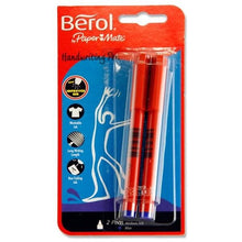 Berol Handwriting Pens (Pack Of 2) Dark Blue Ink - ABC School Supplies