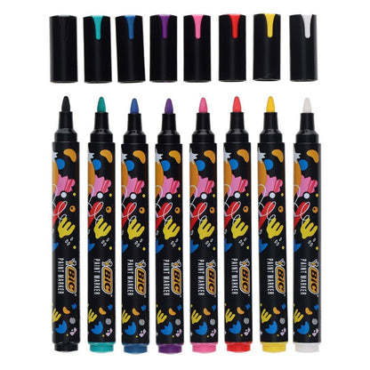 BIC Intensity Paint Markers - Vivid Colours Pack of 8 - ABC School Supplies