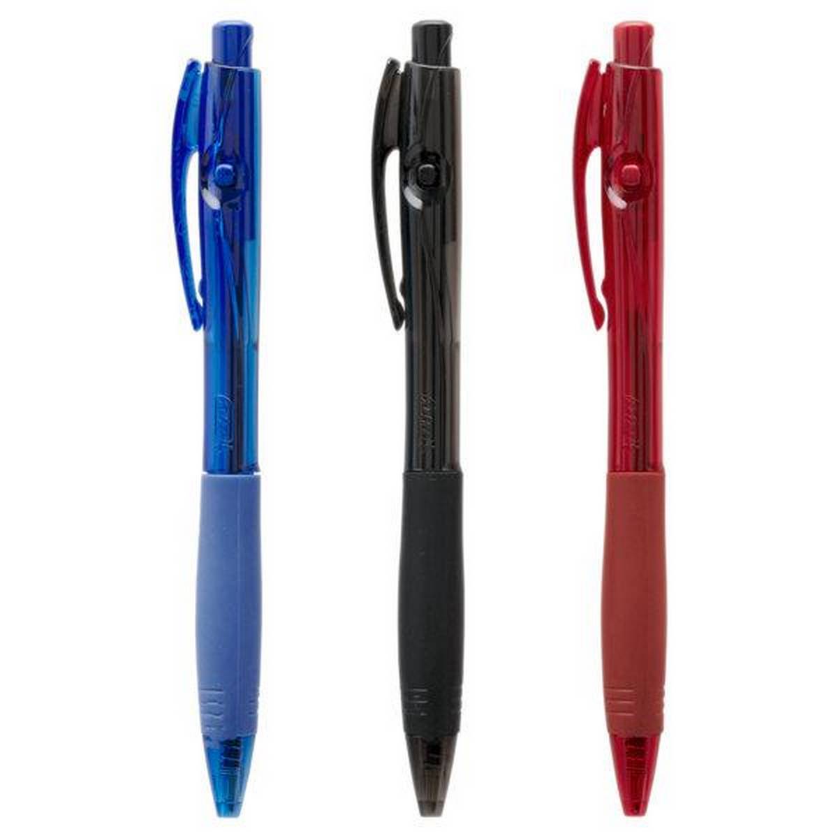 Bic Retract Ball Pen Grip Assorted 10 Pack - ABC School Supplies