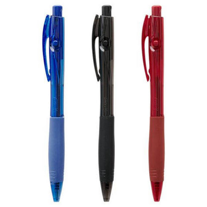 Bic Retract Ball Pen Grip Assorted 10 Pack - ABC School Supplies