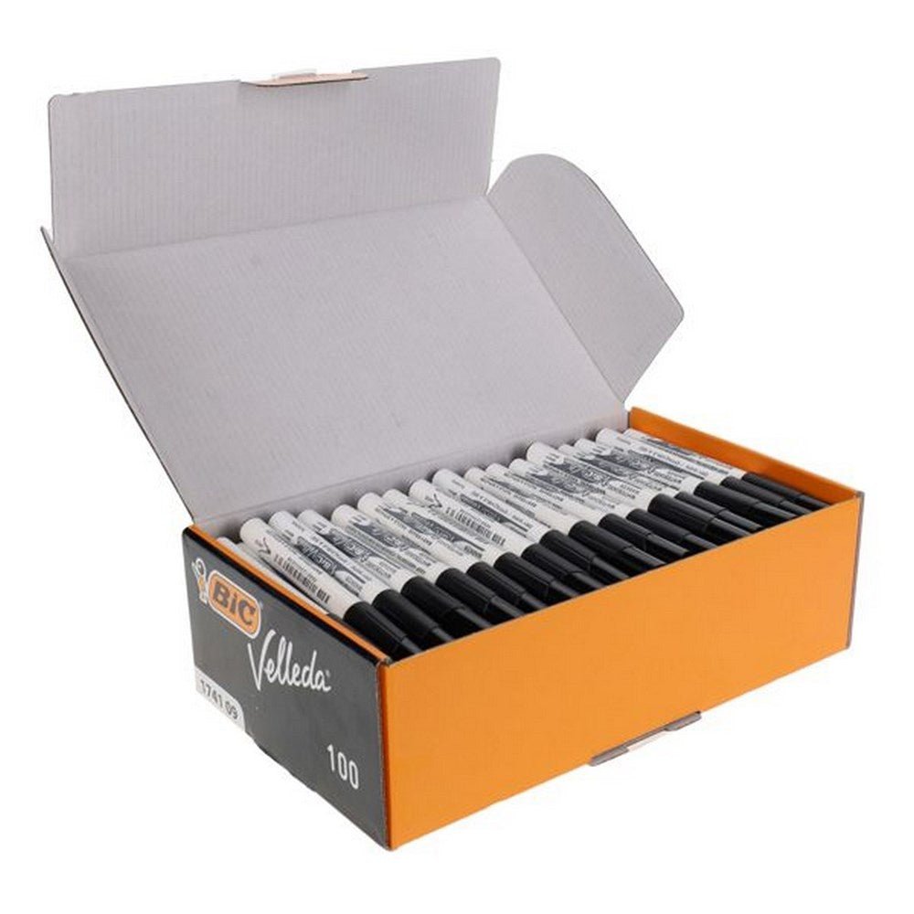 Bic Velleda 1741 Whiteboard Markers Black Pack Of 200 - ABC School Supplies