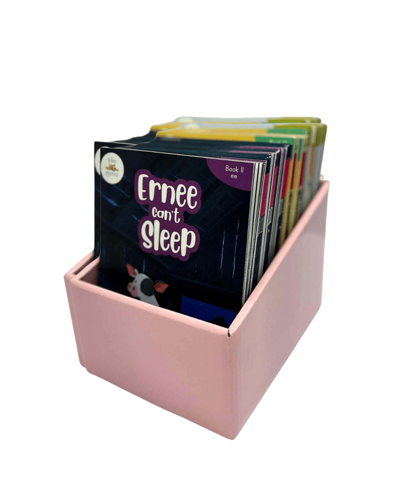 BiDee Phonics Book Boxes Pastel Colours Mixed Pack of 5 - ABC School Supplies