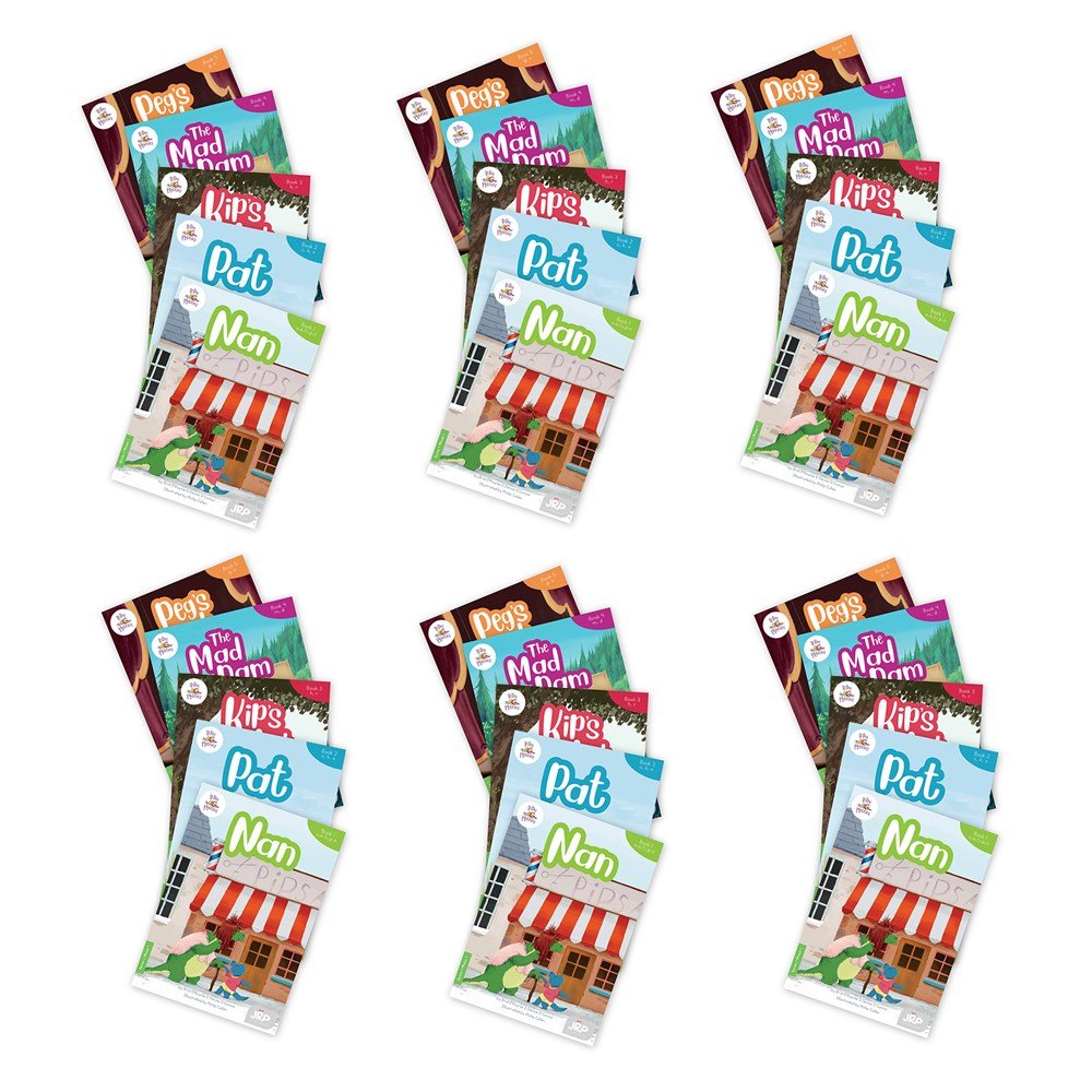 BiDee Phonics Decodable Readers Series 1 Phase 1 - 6 Pack - ABC School Supplies