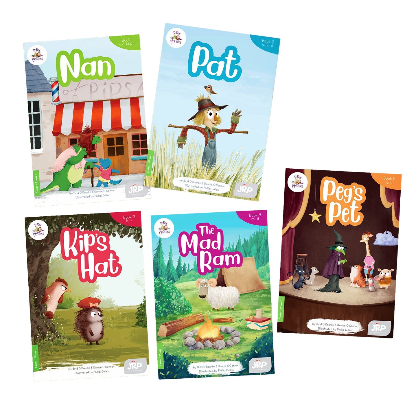 BiDee Phonics Decodable Readers Series 1 Phase 1 - 6 Pack - ABC School Supplies