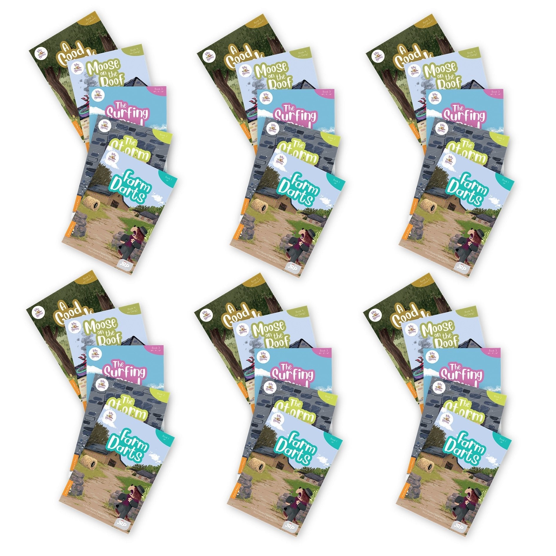 BiDee Phonics Decodable Readers Series 2 Phase 1 - 6 Pack - ABC School Supplies