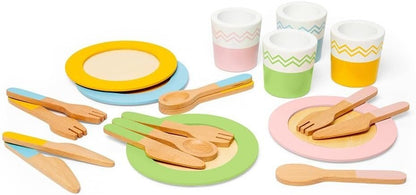 Bigjigs Toys Dinner Service Set - 20 Pieces - ABC School Supplies