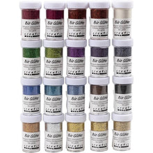 Bio Glitter 20 Tubs - 27 ml - Assorted Colours - ABC School Supplies
