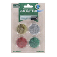 Biodegradable Glitter 2g - 4 Assorted Pack & 5ml Glue - ABC School Supplies