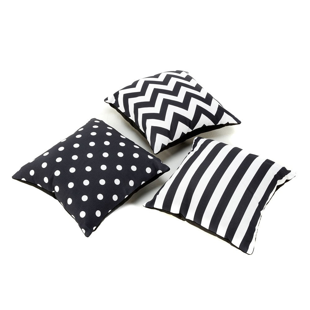Black and White Cushions - Pack of 3 - ABC School Supplies