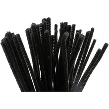 Black Chenille Stems Pipe Cleaners Pack of 50 - ABC School Supplies