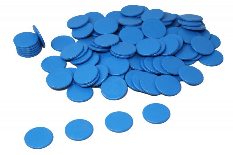 Blue Counters Pack of 1000 - ABC School Supplies