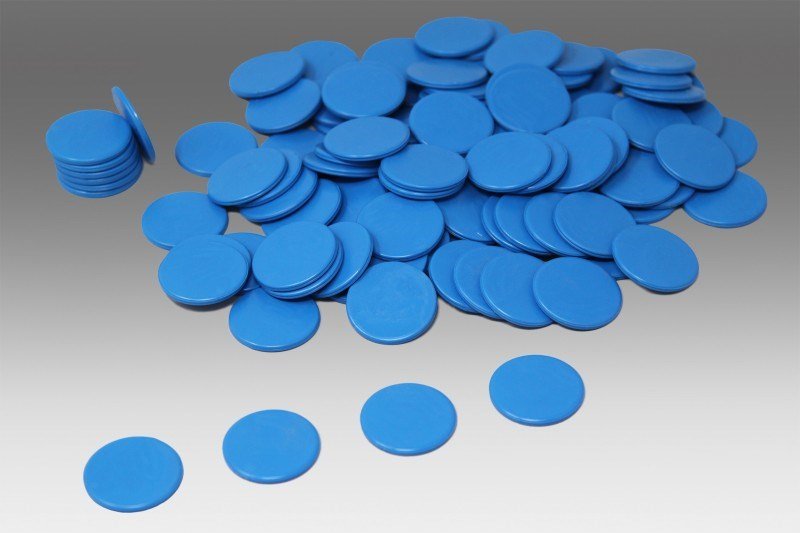 Blue Counters Pack of 1000 - ABC School Supplies