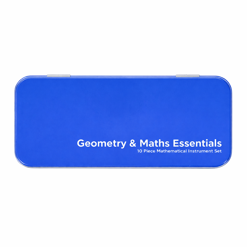 Blue Maths Set 9Pcs - ABC School Supplies