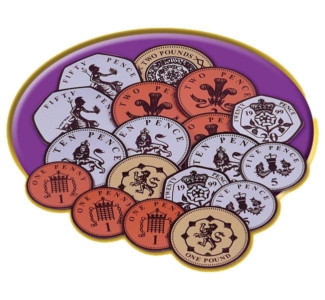 **British Magnetic Play Money - ABC School Supplies