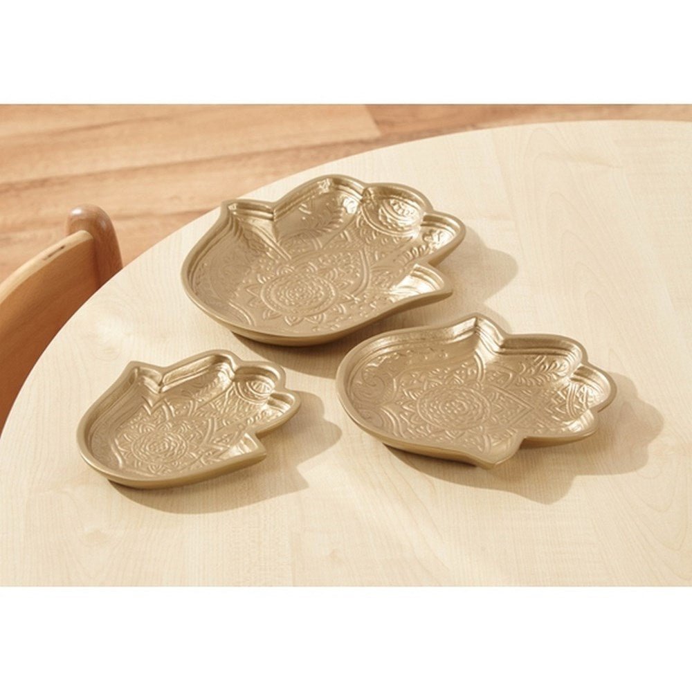 Bronze Hamsa Hand Trays Pk 3 - ABC School Supplies