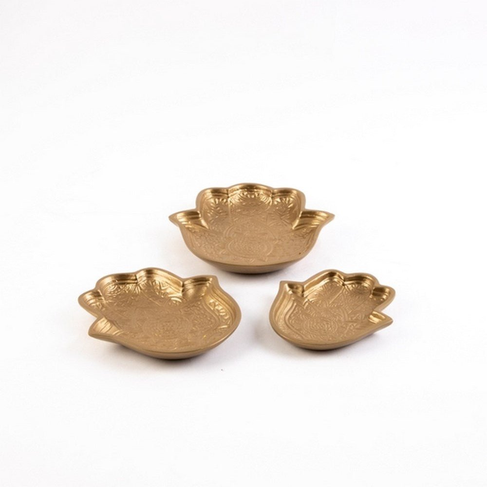 Bronze Hamsa Hand Trays Pk 3 - ABC School Supplies