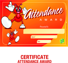 **Just Rewards Certificates Attendance Award