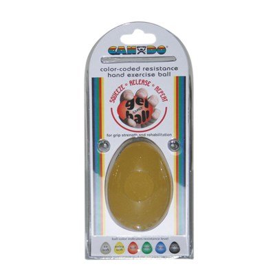 **Cando Gel Squeeze Ball - Large Cylindrical - Yellow - X-Light - ABC School Supplies