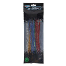 Chenille Pipe Cleaners 12" Glitter Colours Pack of 30 - ABC School Supplies