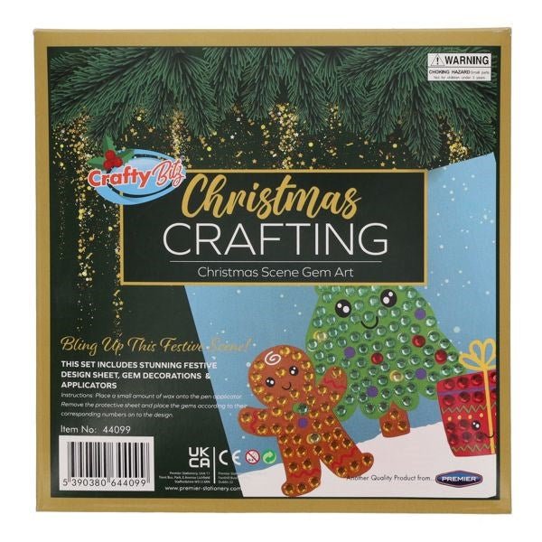 **Christmas Crafting - Christmas Scene Gem Art - ABC School Supplies