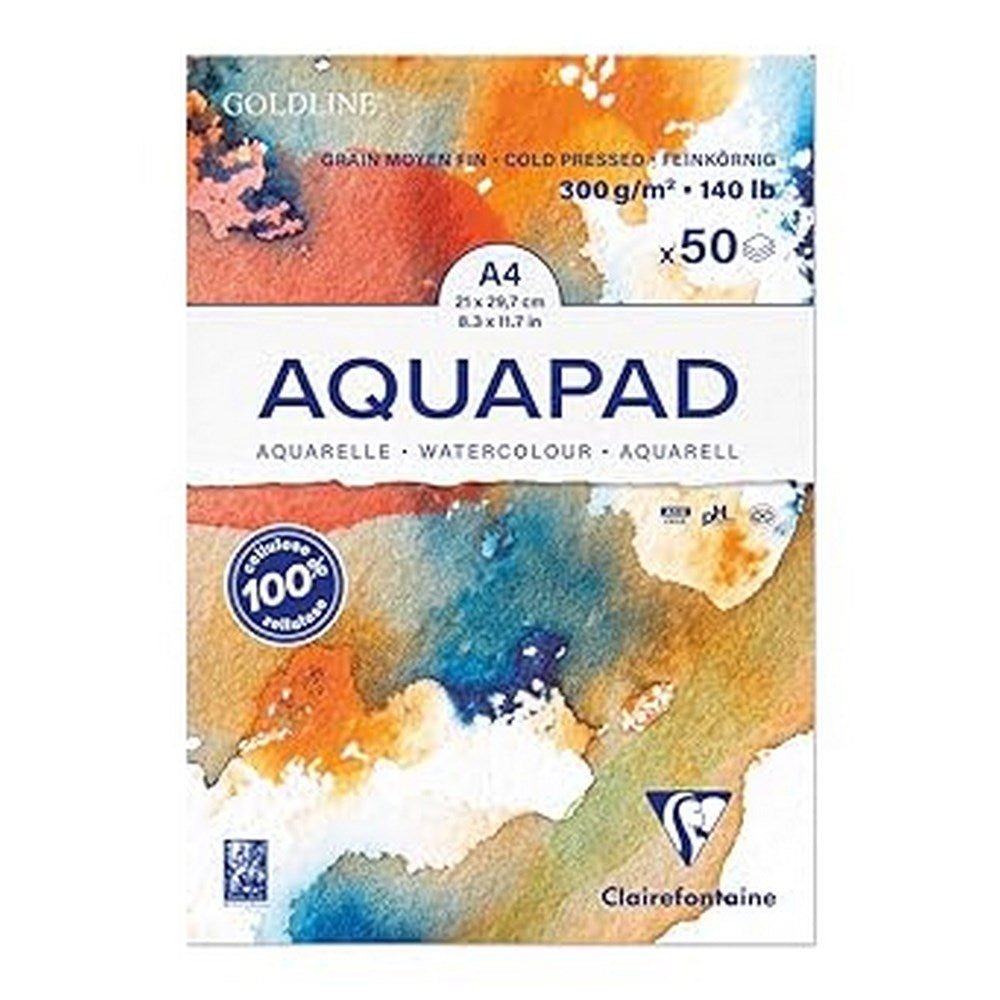 Clairefontaine Aquapad Watercolor Pad 300g/m² A4 - ABC School Supplies