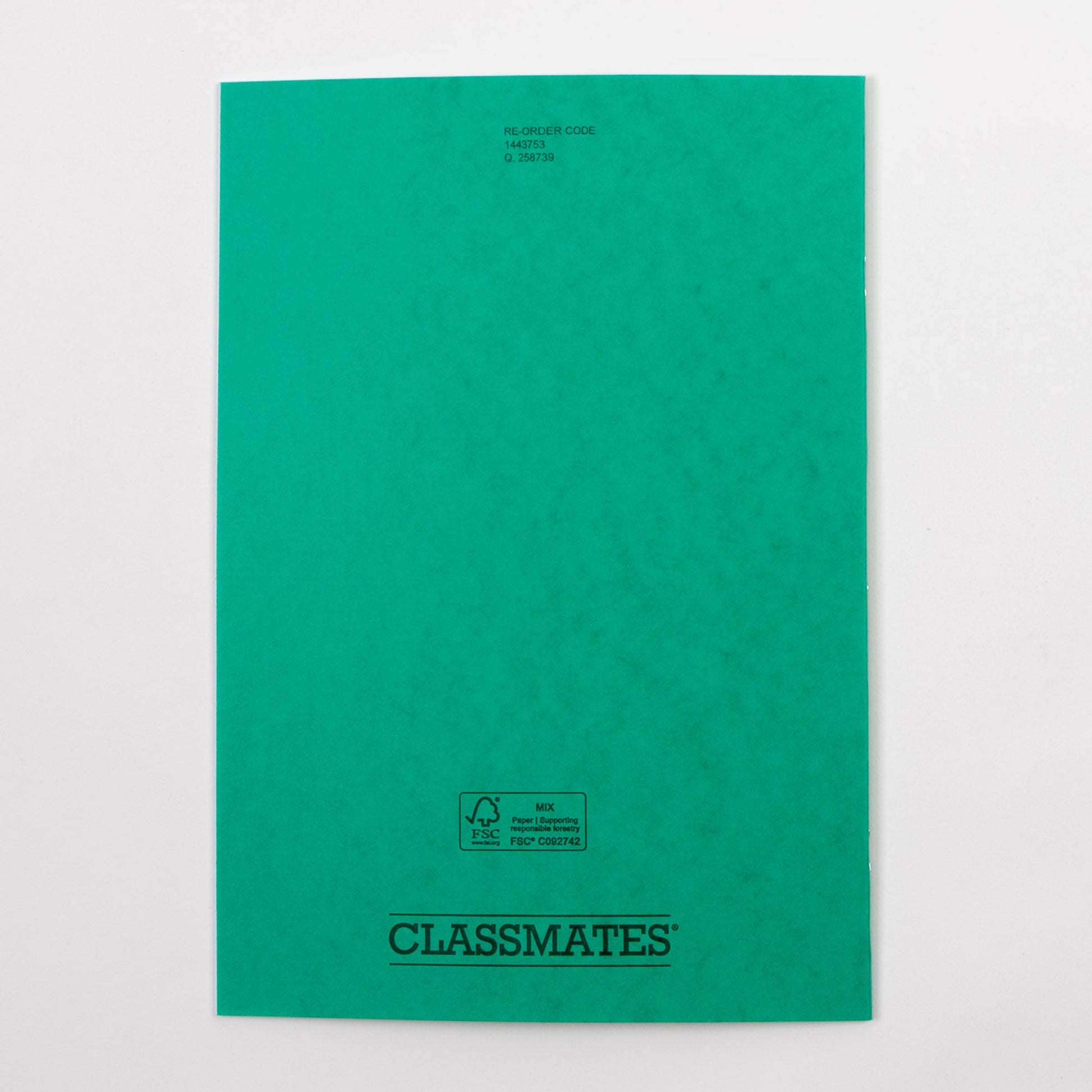 Classmates A4 Exercise Book 32 Page, Plain Blank, Green - Pack of 100 - ABC School Supplies
