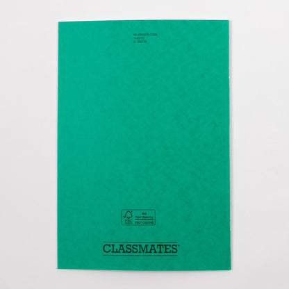 Classmates A4 Exercise Book 32 Page, Plain Blank, Green - Pack of 100 - ABC School Supplies
