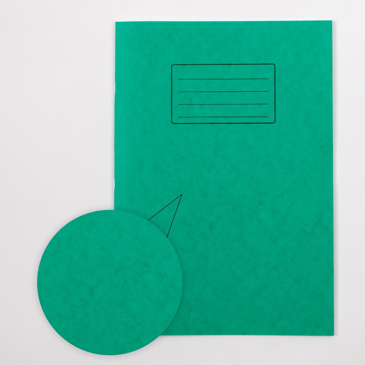 Classmates A4 Exercise Book 32 Page, Plain Blank, Green - Pack of 100 - ABC School Supplies