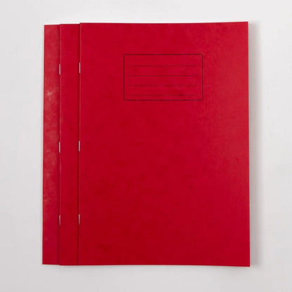 Classmates A4 Exercise Book 32 Page, Top Half Plain/Bottom 12mm Ruled, Red - Pack of 100 - ABC School Supplies