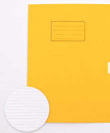 Classmates A4+ Exercise Book 48 Page, 8mm Ruled, Yellow - Pack of 50 - ABC School Supplies