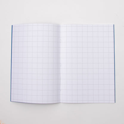 Classmates A4 Exercise Book 64 Page, 20Mm Squared, Blue - Pack Of 50 - ABC School Supplies