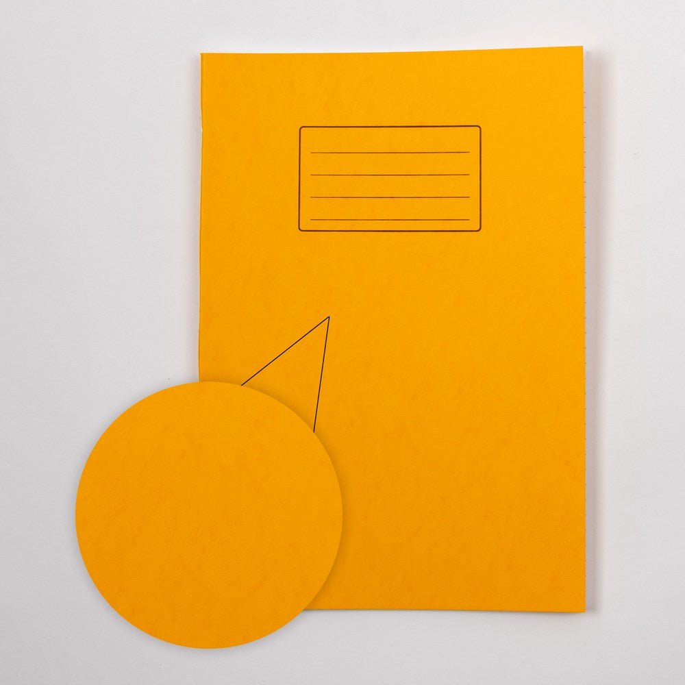 Classmates A4 Exercise Book 64 Page, 8mm Ruled With Margin, Yellow - Pack of 50 - ABC School Supplies