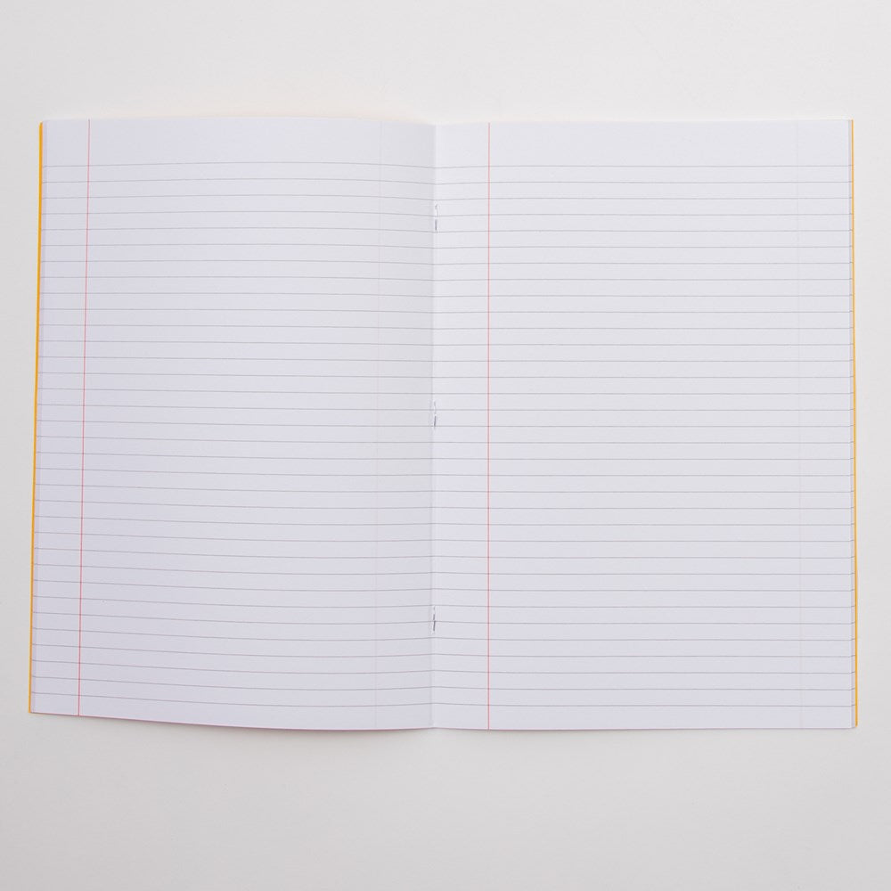 Classmates A4 Exercise Book 64 Page, 8mm Ruled With Margin, Yellow - Pack of 50 - ABC School Supplies
