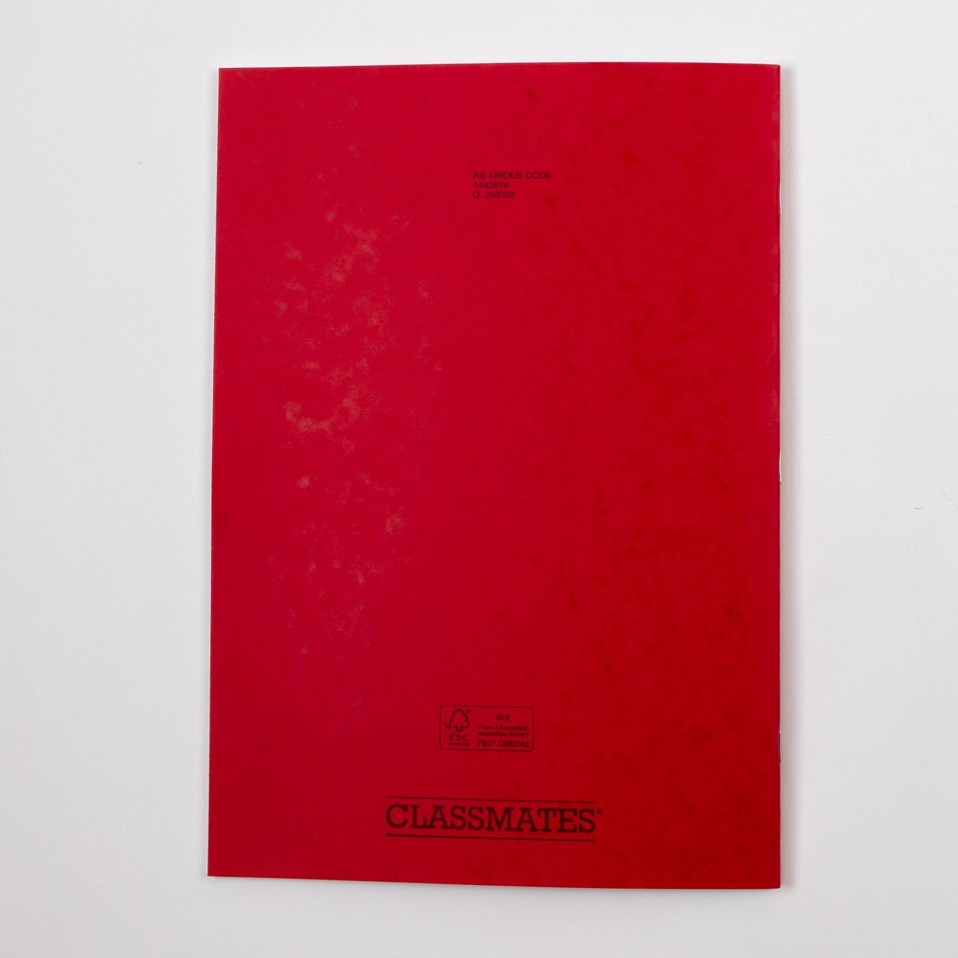 Classmates A4+ Exercise Book 80 Page, 8mm Ruled, Red - Pack of 50 - ABC School Supplies