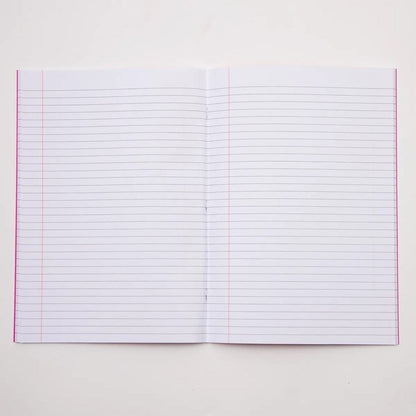 Classmates A4 Exercise Book 80 Page, 8mm Ruled With Margin, Pink - Pack of 50 - ABC School Supplies