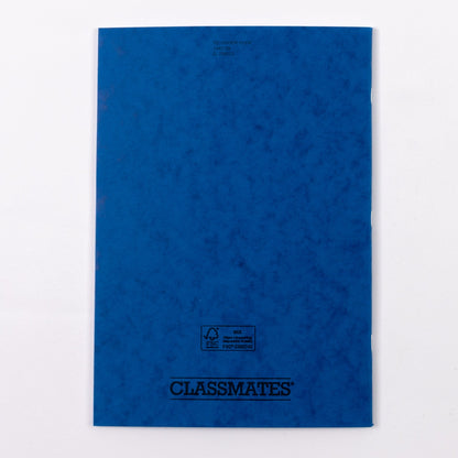 Classmates A4 Exercise Book 80 Page, Plain Blank, Blue - Pack of 50 - ABC School Supplies